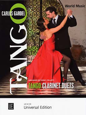 Illustration gardel tango clarinet duets