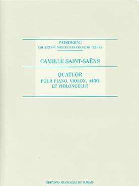 Illustration saint-saens quatuor n° 1 en mi maj