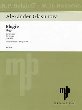 Illustration de Elegy op. 105 pour cordes