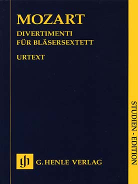 Illustration de 5 Divertimenti KV 213, 240, 252 (240a), 253, 270 pour 2 hautbois, 2 cors et 2 bassons