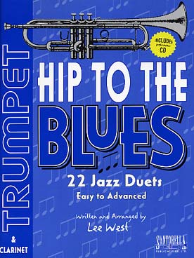 Illustration de HIP TO THE BLUES : 22 jazz duets - Book 1