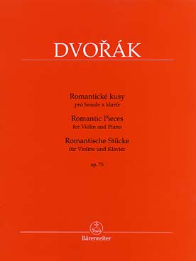 Illustration dvorak pieces romantiques op. 75