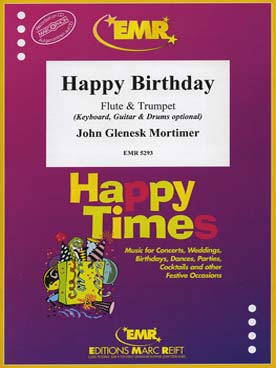 Illustration mortimer happy birthday flute/tromp/pia