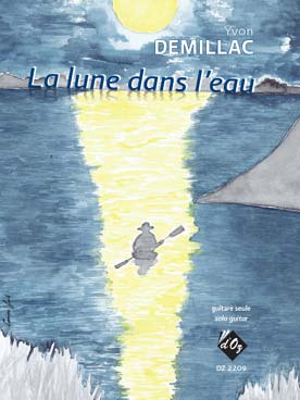 Illustration demillac la lune dans l'eau