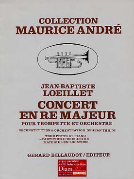 Illustration de Concerto en ré M pour trompette et orchestre (réd. piano Thilde) conducteur