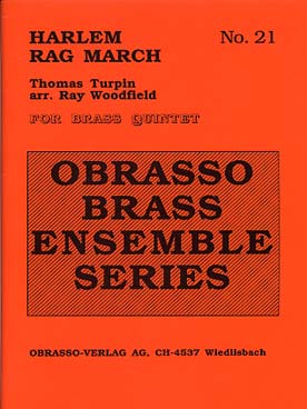 Illustration de Harlem rag march (tr. Woodfield) pour 2 trompettes, cor, trombone et tuba