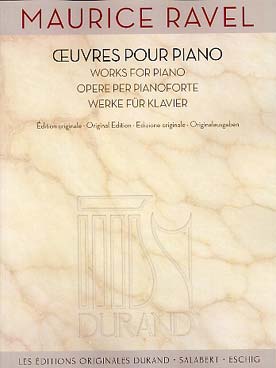 Illustration ravel oeuvres pour piano