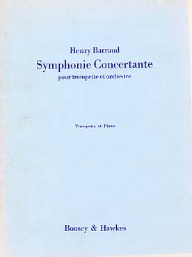 Illustration de Symphonie concertante pour trompette et orchestre, réd. piano par M. Hall   