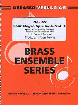 Illustration de Four negro spirituals (tr. Fernie) - Vol. 2 : pour 2 trompettes, cor et trombone