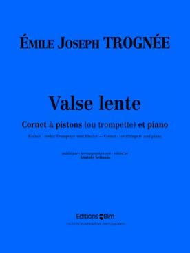 Illustration de Valse lente pour cornet à pistons (ou trompette) et piano   