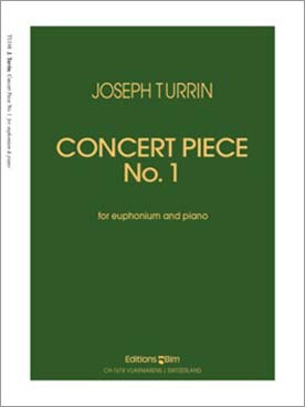 Illustration de Concert pièce N° 1 pour euphonium et piano