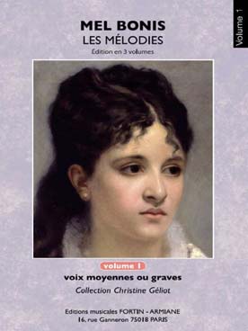 Illustration de Mélodies  - Vol. 1 : 17 mélodies pour voix graves ou moyennes