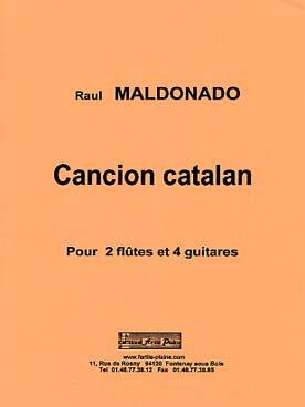Illustration de Cancion catalan pour 2 flûtes et 4 guitares