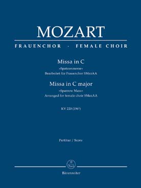Illustration de Missa Brevis (des moineaux) KV 220 en do M en latin - Conducteur