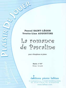 Illustration de La Romance de Pascaline pour vibraphone et piano