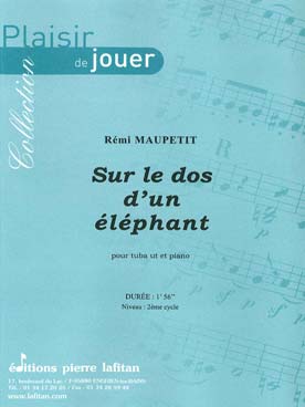 Illustration maupetit sur le dos d'un elephant