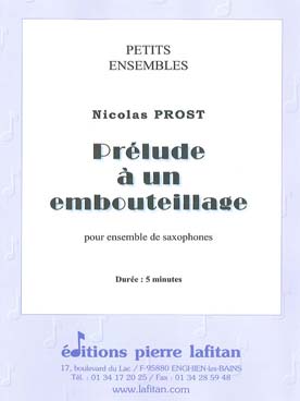 Illustration de Prélude à un embouteillage pour ensemble de saxophones