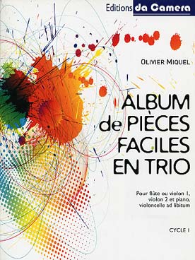 Illustration de Album pièces en trio pour flûte ou violon 1, violon 2, piano, violoncelle ad lib