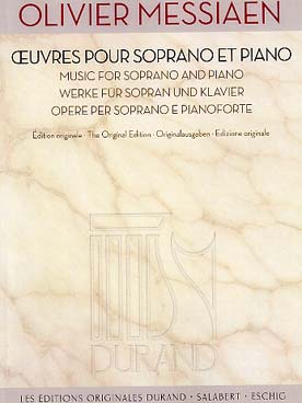 Illustration messiaen oeuvres pour soprano et piano