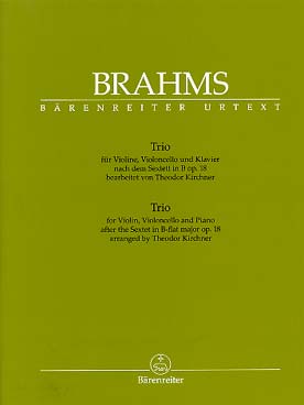 Illustration brahms trio extrait du sextuor op. 18