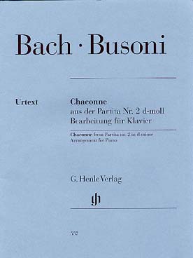 Illustration de Chaconne de la partita pour violon seul BWV 1004 (Busoni)