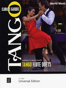 Illustration gardel tango flute duets