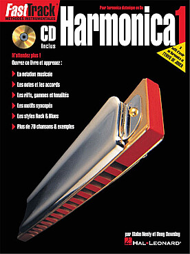 Illustration de FAST TRACK, méthode pour harmonica avec CD play-along