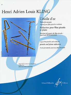 Illustration de L'Étoile d'or, polka de concert pour flûte piccolo et orchestre, réd. piano