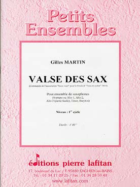 Illustration de Valse des sax pour ensemble de saxophones