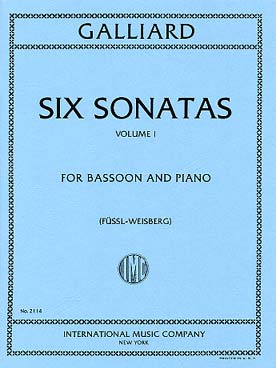 Illustration galliard sonates (6) vol. 1