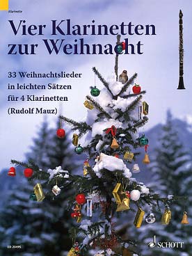 Illustration de VIER KLARINETTEN ZUR WEIHNACHT