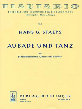 Illustration de Aubade & tanz pour 6 flûtes à bec, guitare et piano