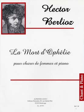 Illustration de La Mort d'Ophélie pour chœur de femmes et piano
