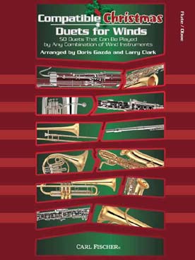 Illustration compatible christmas duets flute/hautb