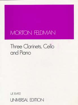 Illustration feldman 3 clarinettes, violoncelle, pian