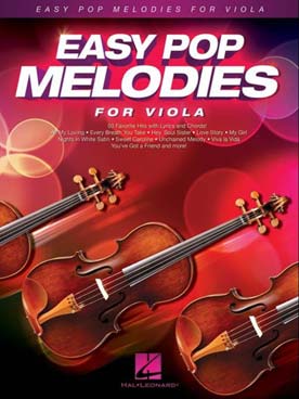 Illustration easy pop melodies alto
