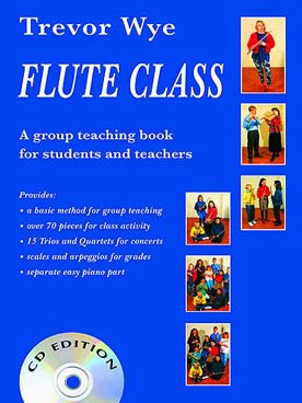 Illustration de Flute class : a group teaching book for students and teachers - éd. avec 2 CD
