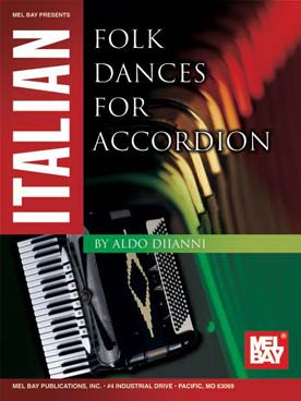 Illustration italian folk dances for accordion