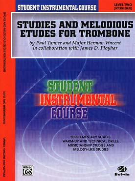 Illustration de STUDIES AND MELODIOUS ETUDES for trombone - Level 2