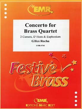 Illustration de Concerto for brass quartet