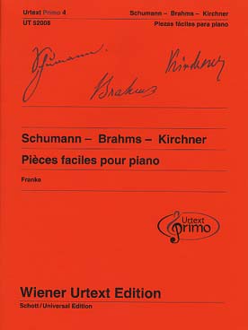 Illustration de PIECES FACILES POUR PIANO - Primo 4 : Brahms, Kirchner, Schumann