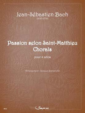 Illustration de Passion selon St Matthieu, chorals (tr. Borsarello)