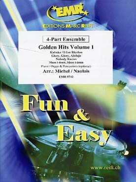 Illustration de FUN & EASY 4-Part Ensemble Golden Hits (avec piano/orgue et percussion en option) - Vol. 1