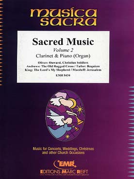 Illustration de SACRED MUSIC - Vol. 2 pour clarinette et piano (ou orgue)
