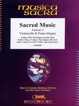 Illustration de SACRED MUSIC - Vol. 4 pour violoncelle et piano (ou  orgue)