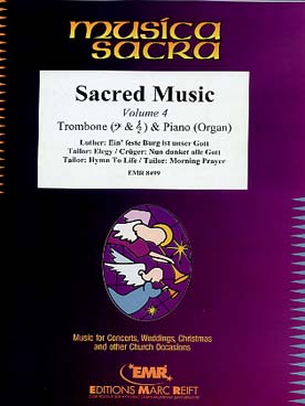 Illustration de SACRED MUSIC - Vol. 4 pour trombone et piano (et orgue)