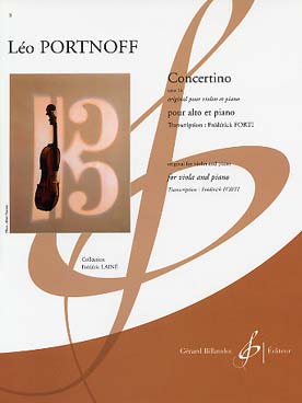 Illustration de Concertino op. 14 pour violon et piano, tr. Forti pour alto et piano