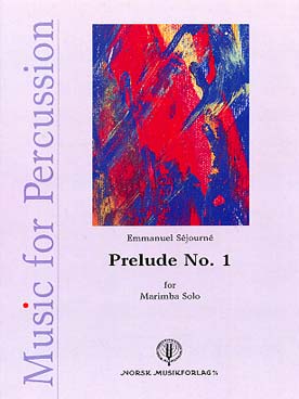 Illustration sejourne prelude n° 1 pour marimba