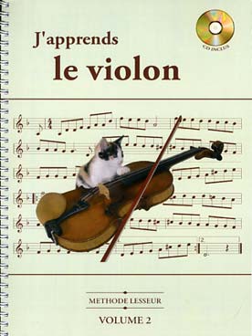 Illustration lesseur j'apprends le violon vol. 2