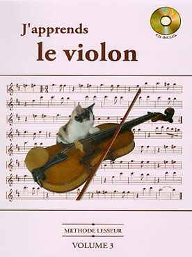 Illustration de J'apprends le violon avec CD d'écoute et play-along - Vol. 3 (3, 2 et 5mes positions)
